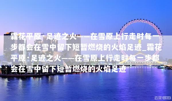 霜花平原·足迹之火——在雪原上行走时每一步都会在雪中留下短暂燃烧的火焰足迹_霜花平原·足迹之火——在雪原上行走时每一步都会在雪中留下短暂燃烧的火焰足迹